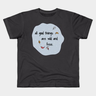 Wilderness Quote Kids T-Shirt